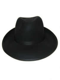 Zwarte Al capone hoed