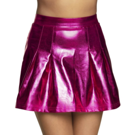 Mini kleedje shiny hot pink