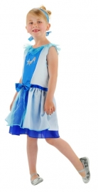 Blauwe Assepoester jurk