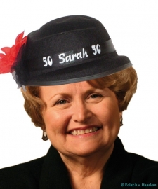 50 Sarah hoed van vilt