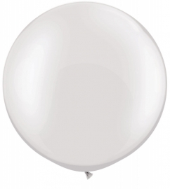 Ballonnen 3ft white metallic