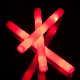 LED Foam sticks rood 10 stuks