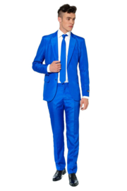 Solid blue suitmeister kostuum