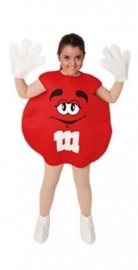 M & M kostuum kinderen rood