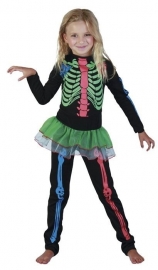Neon skelet jumpsuit