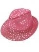 Kojak hoed metallic + stip pink