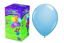 Helium klein 25 lichtblauwe ballonnen