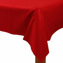 Rood tafelkleed 274x137 cm