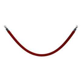 Afzetkoord BasicLine velours feestelijk rood 40 mm. - info