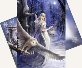 Midnight Massenger Greeting Card by Anne Stokes