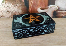 Zeepsteen Pentagram Tarot / Sieradendoos.