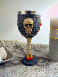 Gothic Skull Goblet Wine Chalice