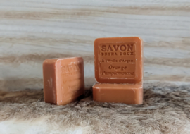 French Soap from the Province of Marseille with Argan Oil - Orange and Grapefruit 100 grams