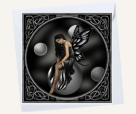 Gothic Fairy Greeting Card by Lisa Parker