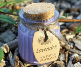 Soja Geurkaarsen in Pot 190 gram - Lavendel