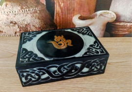 Zeepsteen OHM Tarot of sieradendoos.