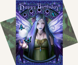 Mystic Aura Greeting Card by Anne Stokes