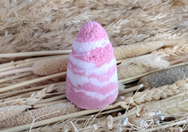 Pepermint Candy Cane Bath Bomb Swirl with Almond  Oil