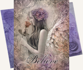 Believe Greeting Card by Jessica Galbreth