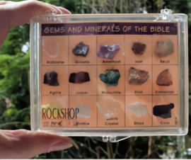 Cassette met 15 belangrijke Bijbelse stenen