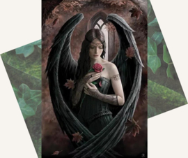 Angel Rose Greeting Card by Anne Stokes
