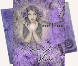 Let Your Light Shine Greeting Card by Jessica Galbreth