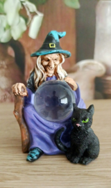 Heksen Coven met Zwarte Kat van Lisa Parker