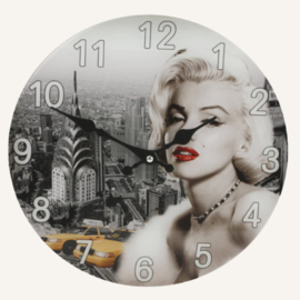 Wall Clocks Marilyn Monroe with Glass