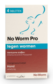 No Worm Pro Hond 4 Tab.