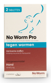No Worm Pro Hond 2 Tab.