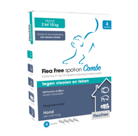 Flea Free Spot On Combo Hond 2-10 kg