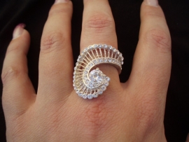 Ring met strass steentjes