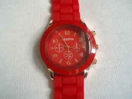 Leuk rood horloge