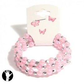 Leuk roze armbandje