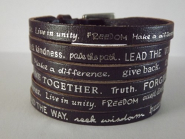 Armband met tekst