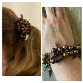 Haarfrutsels / Armbanden in diverse kleuren