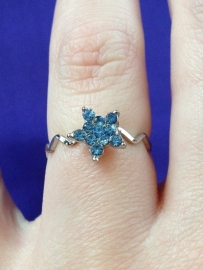 Leuke ring met strass