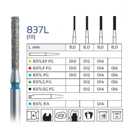 837L CILINDER LANG, EASY DENTAL, 5 STUKS