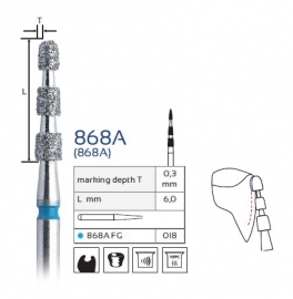 868A, DIEPTEMARKER, EASY DENTAL, 5 STUKS