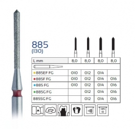 885 CILINDER SPITS, EASY DENTAL, 5 STUKS