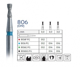 806 OMGEKEERDE KEGEL, EASY DENTAL, 5 STUKS