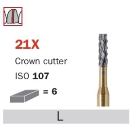 CROWN CUTTER D21X, 10 STUKS