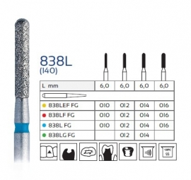 838L CILINDER ROND, EASY DENTAL, 5 STUKS