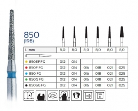 850 CONISCH, EASY DENTAL, 5 STUKS