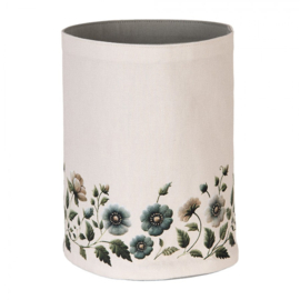 Rond broodmandje Anemoon beige/groen