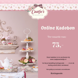 Online kadobon Caatje's winkeltje t.w.v. €75,00