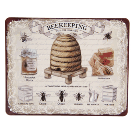 Tekstbord Bee-keeping 25*20