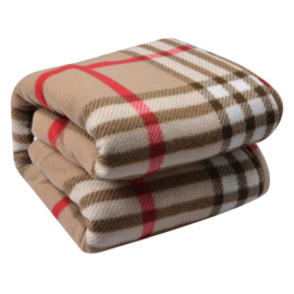 Geruite plaid beige 180*200