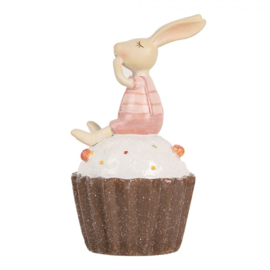 Decoratie konijntje op cupcake