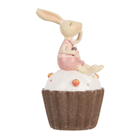 Decoratie konijntje op cupcake